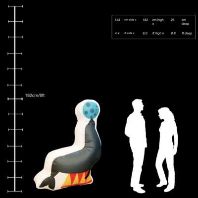 Hanging Inflatable Seal 4.4ft/133cm x 6ft/182cm