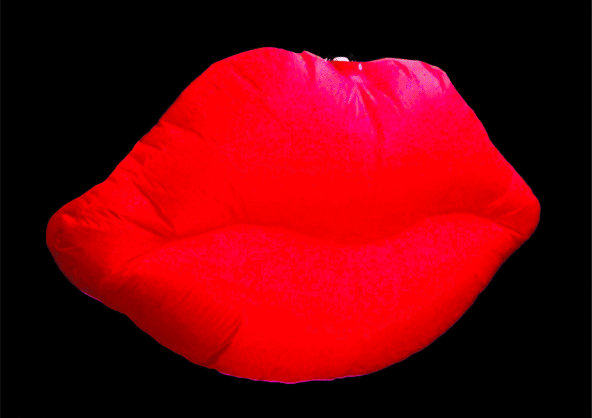 Hanging Inflatable Lips 6ft/183cm x 3.6ft/111cm