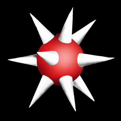 Hanging inflatable Globe-Star 8.2ft/250cm dia.