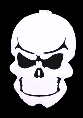 Hanging Inflatable Skull 4.5ft/136cm x 6.6ft/200cm