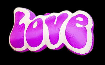 Hanging Inflatable Love Sign 6ft/182cm x 3ft/122cm