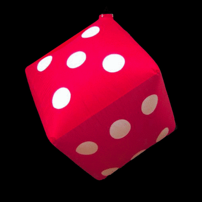 Hanging Inflatable Dice 2.5ft/75cm x 2.5ft/75cm