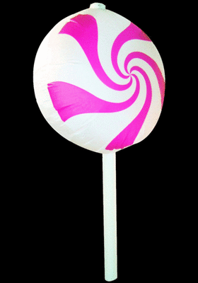 Hanging Inflatable Lollipop  5ft/152cm x 10ft/305cm (inc stalk)