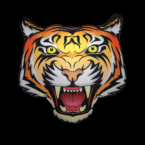 Hanging Inflatable Tiger Head 3.5ft/108cm x 3.5ft/108cm