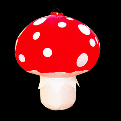 Hanging Inflatable Mushroom 5.4ft/164cm x 6ft/182cm