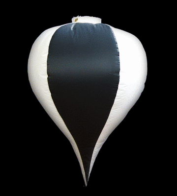 Hanging Inflatable Bauble #1- 2.9ft/89cm x 4ft/122cm
