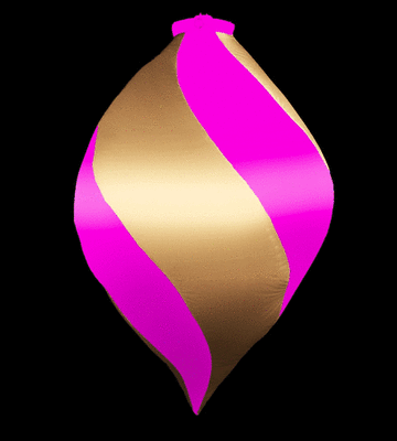 Hanging Inflatable Bauble #3- 2.3ft/70cm x 3.5ft/108cm