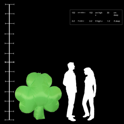 Hanging Inflatable Shamrock 5ft/152cm x 5ft/152cm