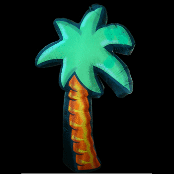 Hanging Inflatable Palm Tree Detailed 3.3ft/100cm x 5.6ft/170cm