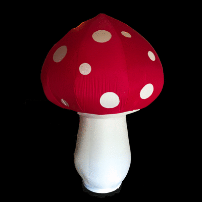 Floor Standing Inflatable Toadstool 5ft/152cm x 9ft/275cm