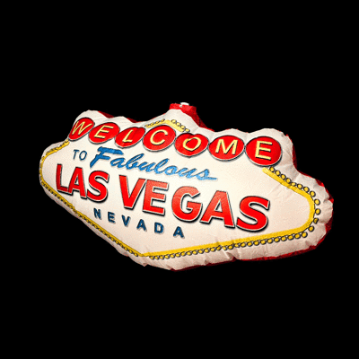 Hanging Inflatable Printed Vegas Sign 5ft/152cm x 2.5ft/75cm