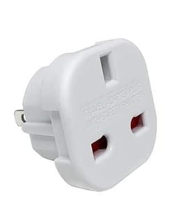 10m/33ft Power cable with 2 pin break connector and Domestic 5amp Plug +US adaptor