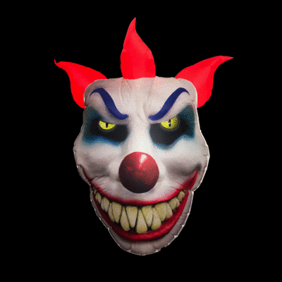 Hanging Inflatable Clown Face 3.9ft/120cm x 5.2ft/160cm
