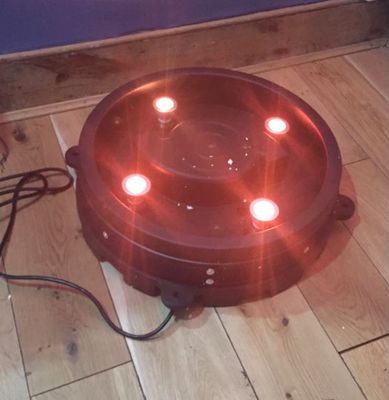 Indoor Fan Base 48cm/1.6ft Diameter Including 10m lead and 4 x colour LED with remote control