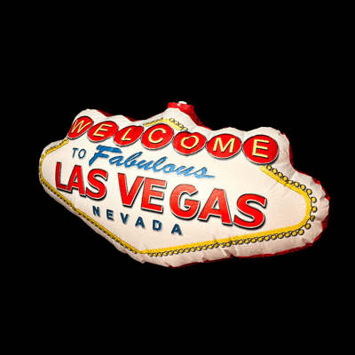 Hanging Inflatable Printed Vegas Sign 6.1ft/186cm x 3ft/91cm