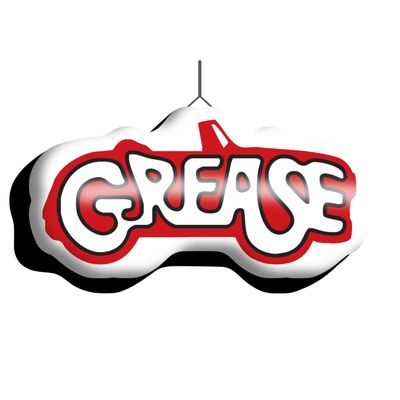 Hanging Cut-Out custom printed 'Grease' 170cm/5.6ft L x 91cm/3ft h Print on BOTH sides BLACK edge? Includes fan unit and 10m power leads and a Colour Changer LED bulb with bluetooth phone app Hanging Cut-Out custom printed 'Grease' 170cm/5.6ft L x 91cm/3ft h Print on BOTH sides BLACK edge? Includes fan unit and 10m power leads and a Colour Changer LED bulb with bluetooth phone app