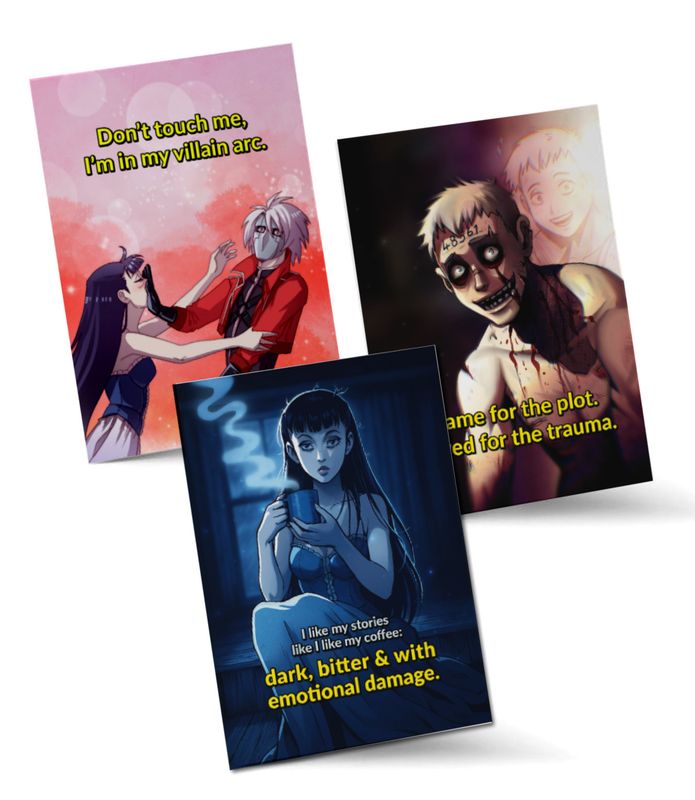 Dark Humor Postcard-Set