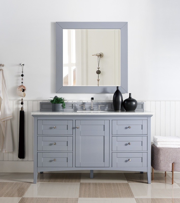 Badmöbel Landhausstil Waschtisch Aachen 152 cm Grau