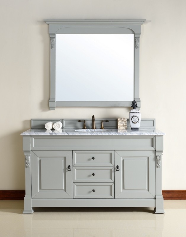 Badmöbel Landhausstil Waschtisch Bonn 152 cm Grau