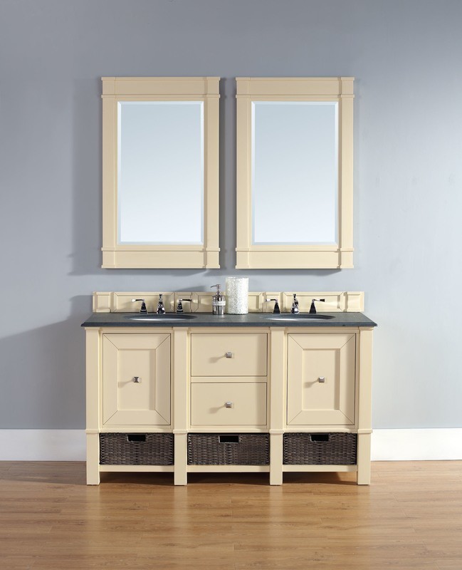 Badmöbel Landhausstil Doppelwaschtisch Wien 152 cm Creme