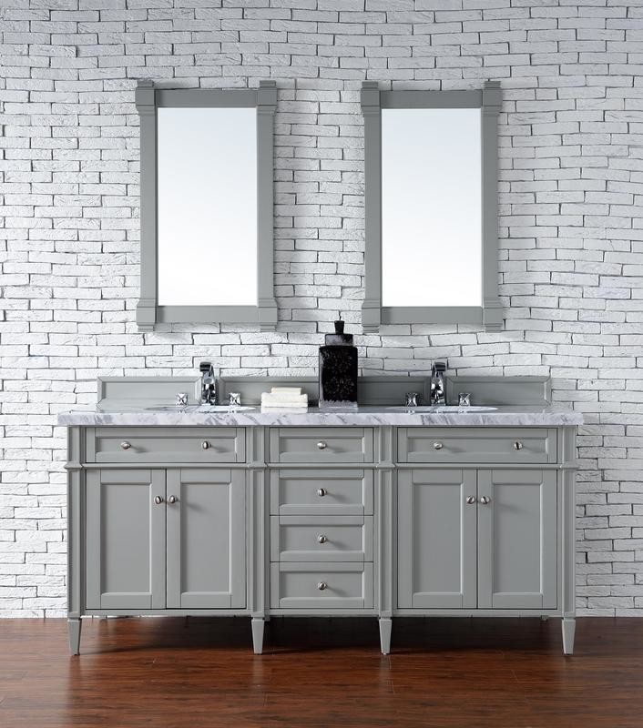 Badmöbel Landhausstil Doppelwaschtisch Roma 182 cm Grau