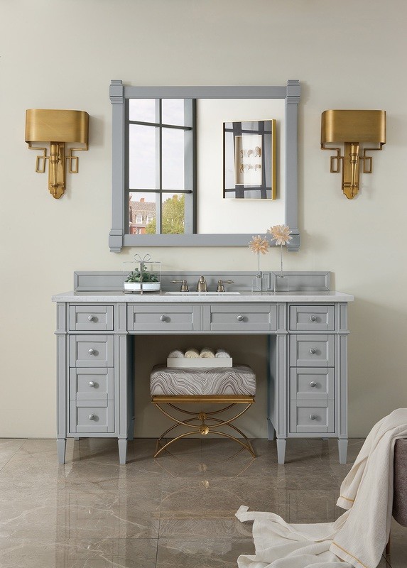Badmöbel Landhausstil Waschtisch Roma T 152 cm Grau