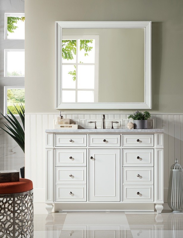 Badmöbel Landhausstil Waschtisch Pisa 122 cm  Weiß