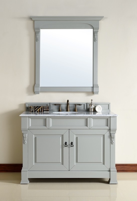 Badmöbel Landhausstil Waschtisch Bonn 122 cm  Grau