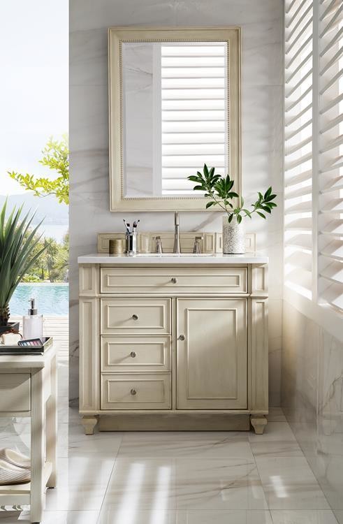 Badmöbel Landhausstil Waschtisch Pisa 100 cm Creme