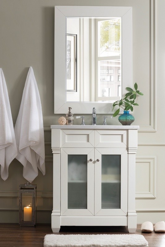 Badmöbel Landhausstil München 100cm Weiß