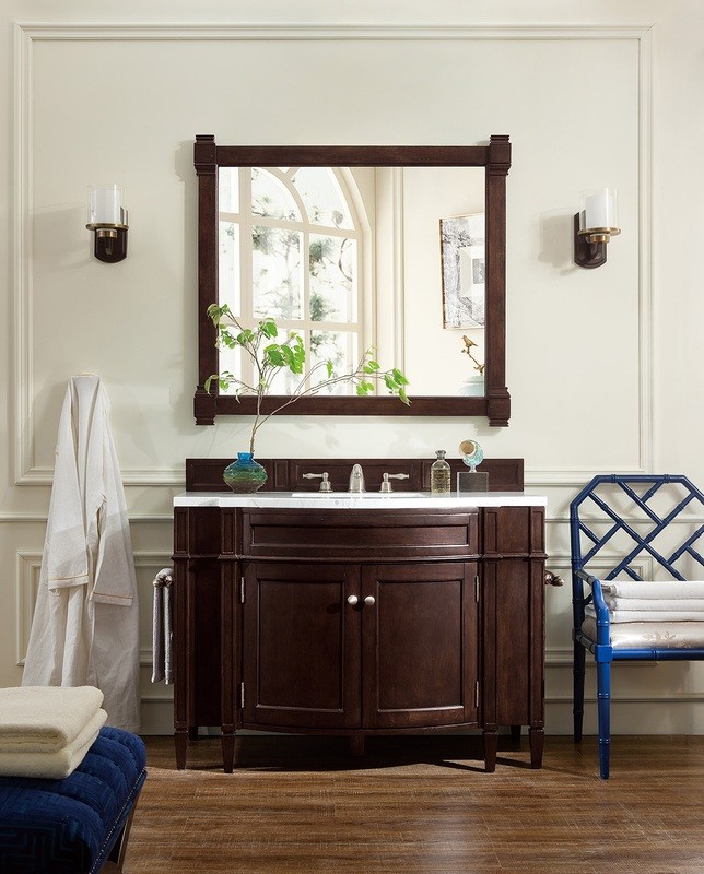 135 cm Badmöbel Landhaus Dunkel Braun