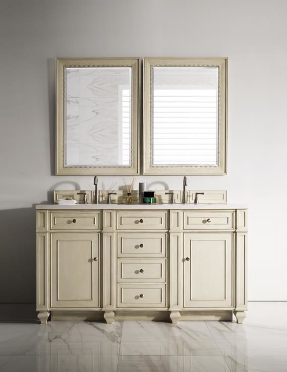 Badmöbel Landhausstil Doppelwaschtisch Pisa 152 cm Creme