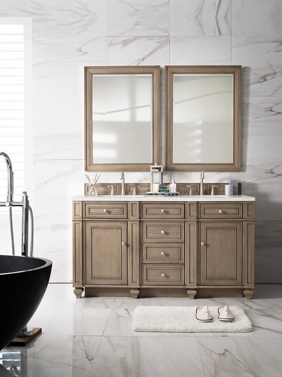 Badmöbel Landhausstil Doppelwaschtisch Pisa 152 cm Milchkaffee