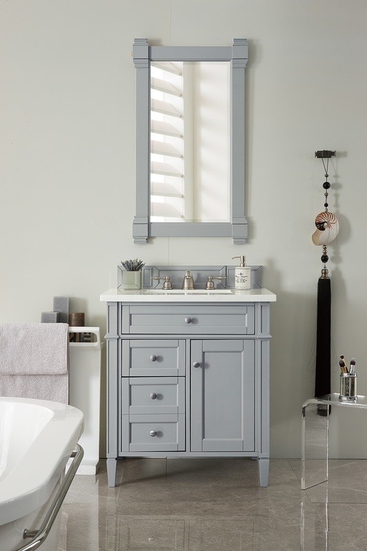Badmöbel Landhausstil Waschtisch Roma 70 cm  Grau