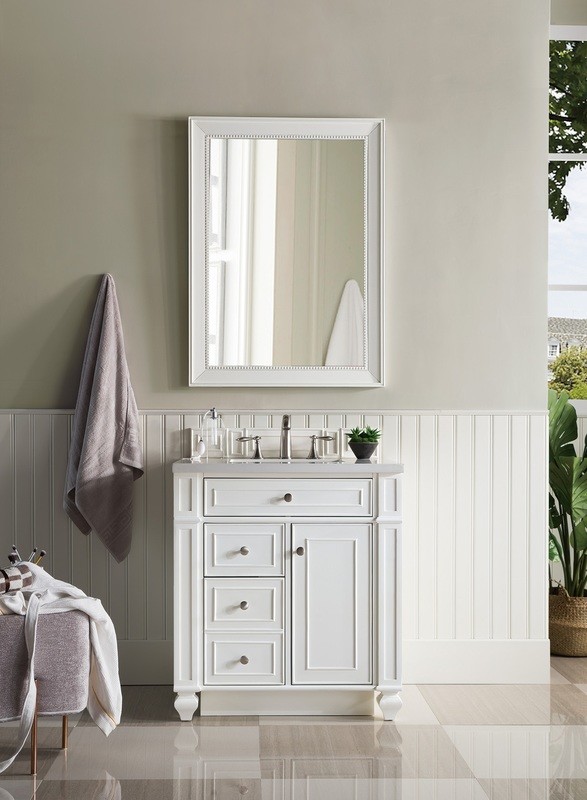 Badmöbel Landhausstil Waschtisch Pisa 70 cm Weiß