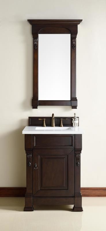Badmöbel Landhausstil Waschtisch Bonn 70 cm  Dunkel Braun