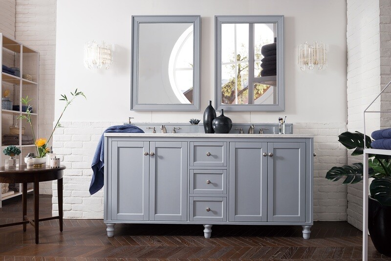 Badmöbel Landhausstil Doppelwaschtisch Köln 182 cm Grau