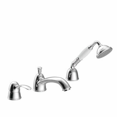 CLASIC Wannenrandbatterie 3 Loch Chrom