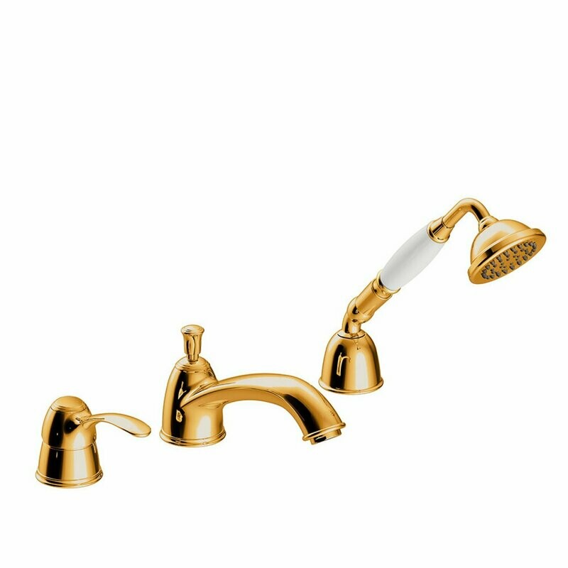 CLASIC Wannenrandbatterie 3 Loch Gold CLASIC Wannenrandbatterie 3 Loch Gold