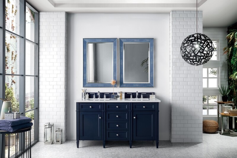 Badmöbel Landhausstil Doppelwaschtisch Roma 152 cm Blau