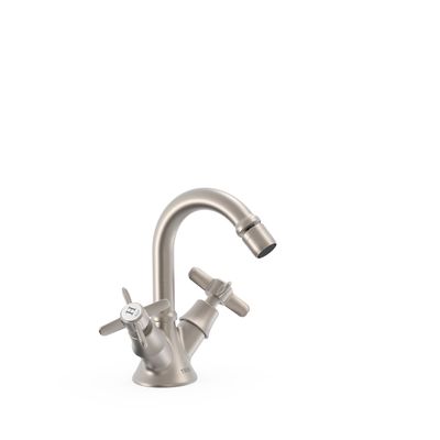 CLASIC Bidetbatterie Edelstahloptik