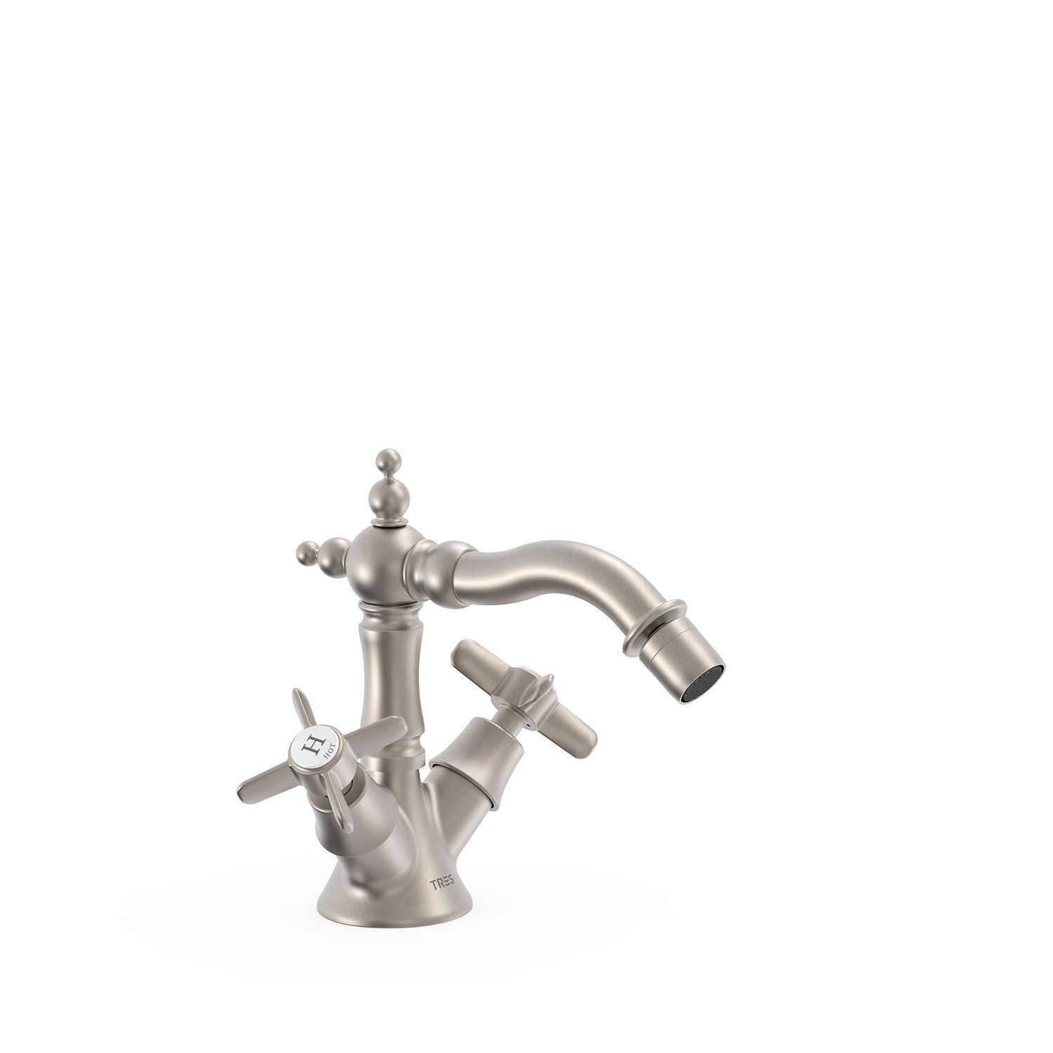 CLASIC Bidetbatterie Edelstahloptik