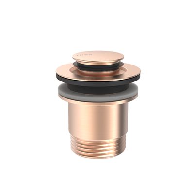 Click-clack-Ablaufventil Simple-rapid für Waschbecken-Mattes Roségold 24k