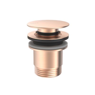 Click-clack-Ablaufventil Simple-rapid für Waschbecken-Mattes Roségold 24k