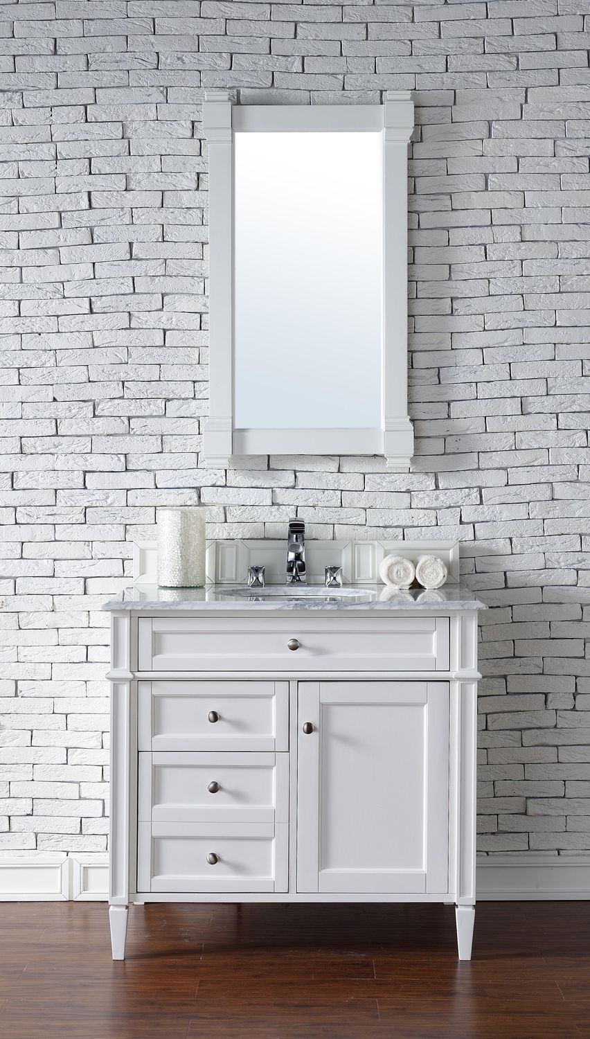 Badmöbel Landhausstil Waschtisch Roma 100 cm Weiß