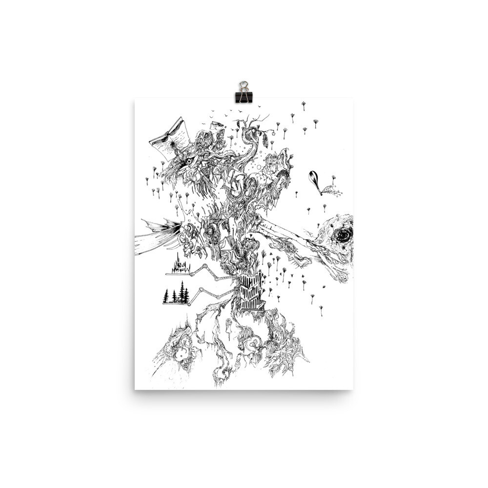 &quot;Weight of Though&quot; Collaboration Poster Nigel Roper, Michael Mendenhall