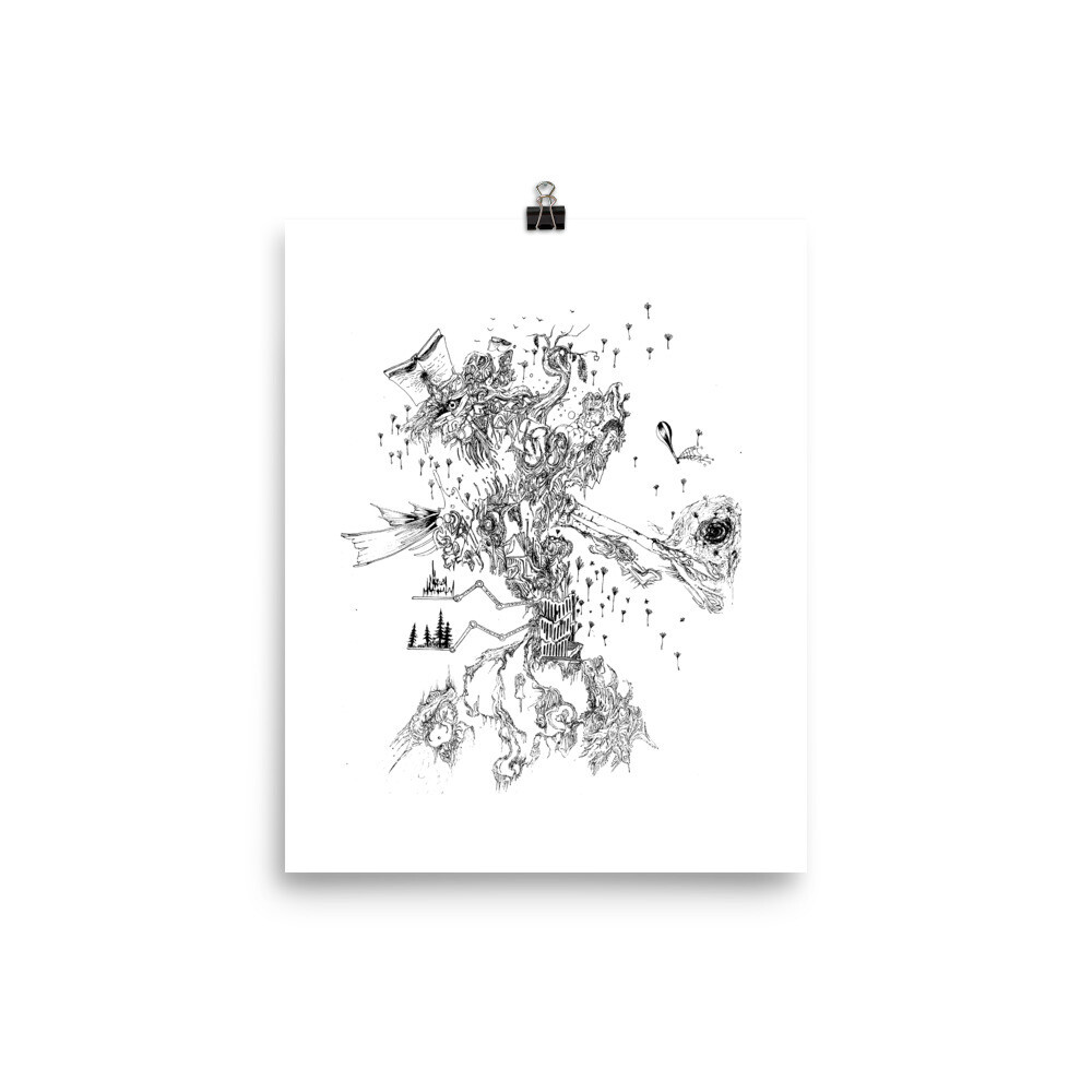 &quot;Weight of Though&quot; Collaboration Poster Nigel Roper, Michael Mendenhall