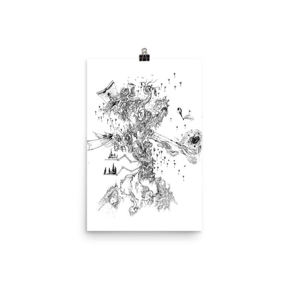 &quot;Weight of Though&quot; Collaboration Poster Nigel Roper, Michael Mendenhall