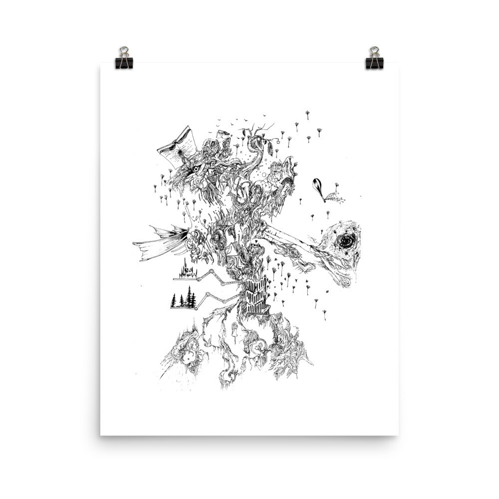 &quot;Weight of Though&quot; Collaboration Poster Nigel Roper, Michael Mendenhall