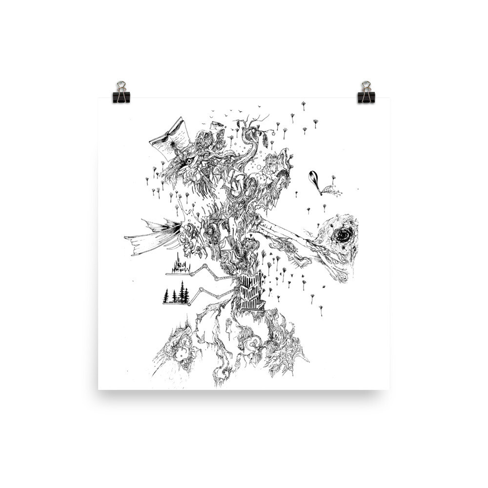 &quot;Weight of Though&quot; Collaboration Poster Nigel Roper, Michael Mendenhall